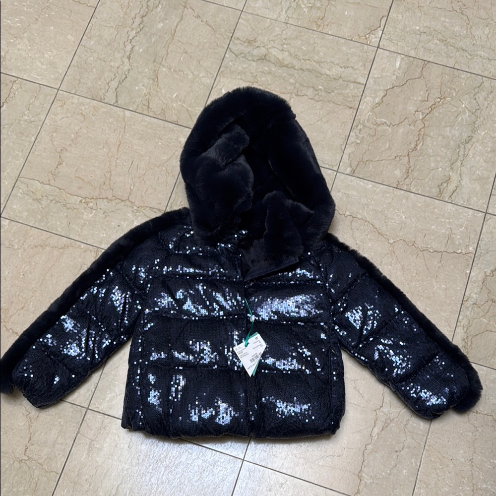 Abel and Lula Kids Blue Sequin Jacket